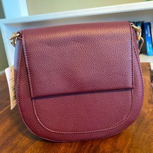 NWT Massini Crossbody bag wine colored W6